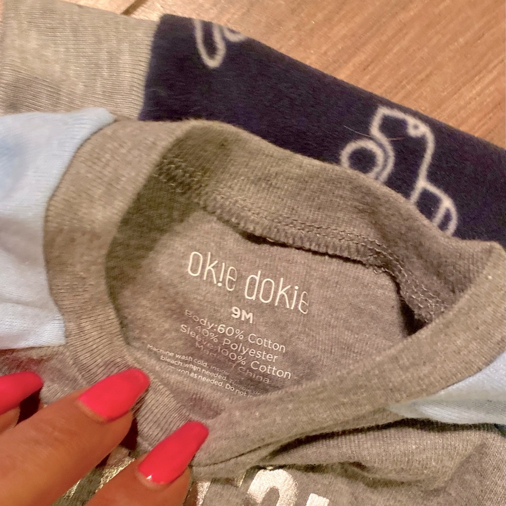 2 Boys size 6months Carter sleepers and one size 9months Ok!e dokie outfit! NWOT - Picture 5 of 7